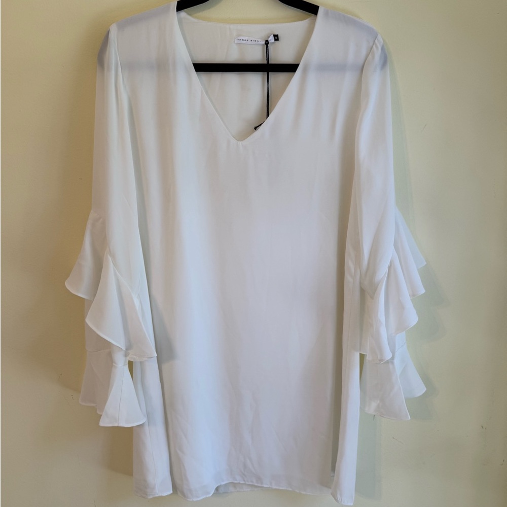 Three Eighty Two White Kimono *NEW WITH TAGS* - Picture 2 of 10